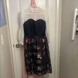 Disney Black and White Floral sleeping beauty Dress